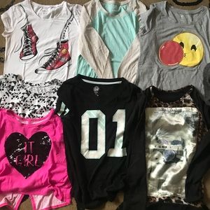 SOLD!!! 7 Girls tops Size 14 (3 Justice & 4 SO)